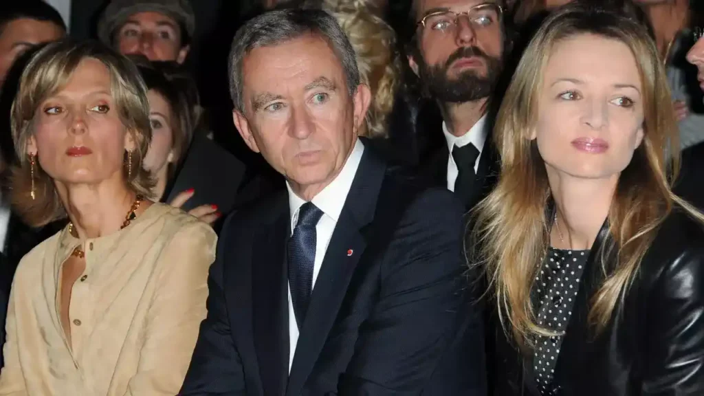 Bernard Arnault with wife