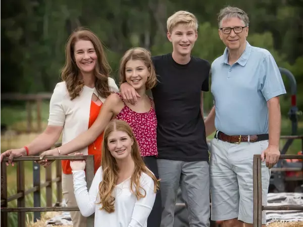 Bill Gates with family