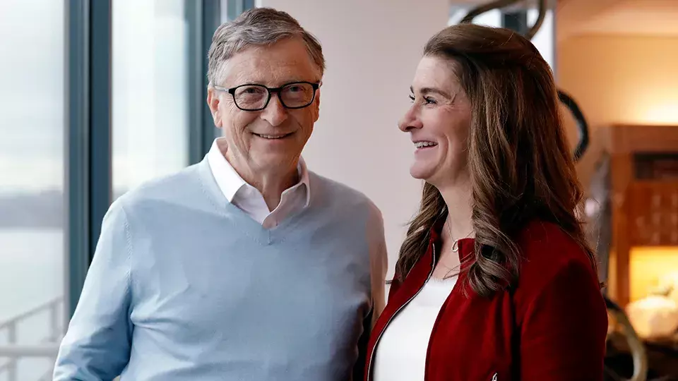 Bill Gates with wife